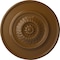 Ekena Millwork Floral Ceiling Medallion, Hand-Painted Smokey Topaz, 23 1/2"OD x 2 3/4"P CM23FLSTF - alternate 1